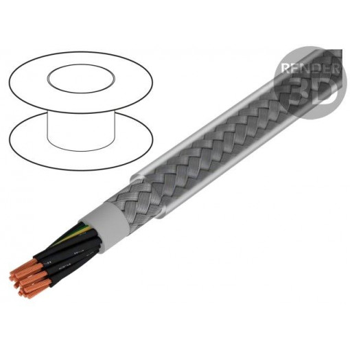 470121CY CL033; Wire; Pro-Met; 12G1mm2; tinned copper braid; PVC; transparent; ALPHA WIRE