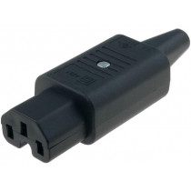 4781.0000; Connector: AC supply; plug; female; 10A; 250VAC; IEC 60320; 8.5mm; SCHURTER