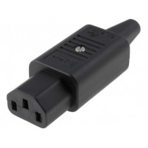4782.0000; Connector: AC supply; plug; female; 10A; 250VAC; IEC 60320; C13 (F); SCHURTER