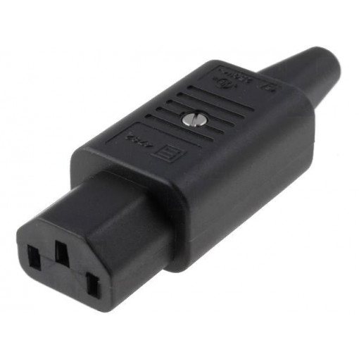 4782.0000; Connector: AC supply; plug; female; 10A; 250VAC; IEC 60320; C13 (F); SCHURTER