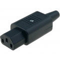 4782.0100; Connector: AC supply; plug; female; 10A; 250VAC; IEC 60320; C13 (F); SCHURTER