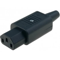 4782.0100; Connector: AC supply; plug; female; 10A; 250VAC; IEC 60320; C13 (F); SCHURTER