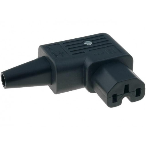 4784.0000; Connector: AC supply; plug; female; 10A; 250VAC; IEC 60320; right; SCHURTER