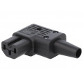 4784.0100; Connector: AC supply; plug; female; 10A; 250VAC; IEC 60320; 10mm; SCHURTER