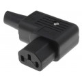 4785.0100; Connector: AC supply; plug; female; 10A; 250VAC; IEC 60320; C13 (F); SCHURTER