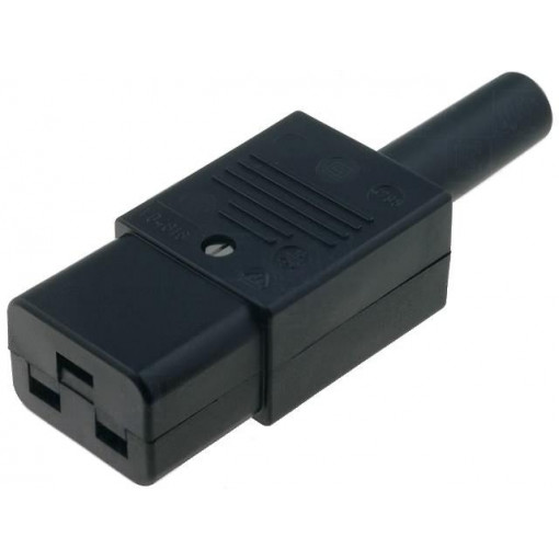 4795.0000; Connector: AC supply; plug; female; 16A; 250VAC; IEC 60320; C19 (J); SCHURTER