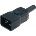 4796.0000; Connector: AC supply; plug; male; 16A; 250VAC; IEC 60320; C20 (I); SCHURTER