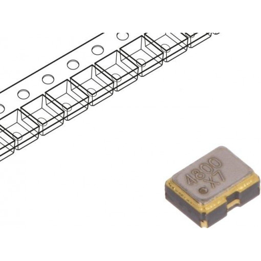 LFSPXO071202CUTT; Generator: quartz; 48MHz; SMD; 3.3V; ±25ppm; -40÷125°C; 2x1.6x0.8mm; IQD FREQUENCY PRODUCTS