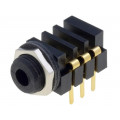 4802.2330; Socket; Jack 3,5mm x 18,6mm; female; stereo; with on/off switch; SCHURTER
