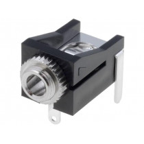 4832.2220; Socket; Jack 3,5mm x 18,6mm; female; mono; with on/off switch; SCHURTER