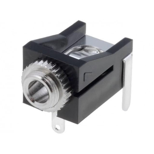 4832.2220; Socket; Jack 3,5mm x 18,6mm; female; mono; with on/off switch; SCHURTER