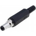 4840.1201; Plug; DC supply; female; 5,5/2,1mm; 5.5mm; 2.1mm; with lock; 9.5mm; SCHURTER