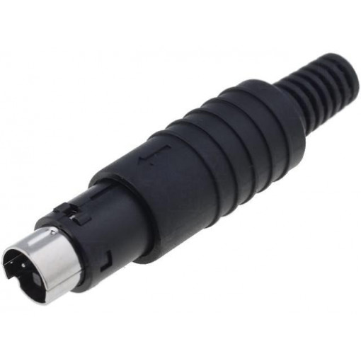 4850.1310; Plug; DIN mini; male; PIN: 3; soldering; for cable; SCHURTER 4850.1310; Plug; DIN mini; male; PIN: 3; soldering; for cable; SCHURTER