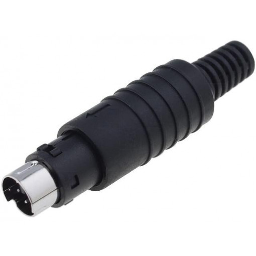 4850.1610; Plug; DIN mini; male; PIN: 6; soldering; for cable; SCHURTER 4850.1610; Plug; DIN mini; male; PIN: 6; soldering; for cable; SCHURTER