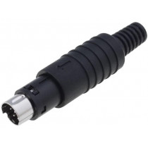 4850.1810; Plug; DIN mini; male; PIN: 8; soldering; for cable; SCHURTER 4850.1810; Plug; DIN mini; male; PIN: 8; soldering; for cable; SCHURTER
