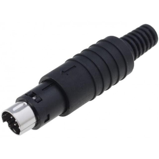 4850.1810; Plug; DIN mini; male; PIN: 8; soldering; for cable; SCHURTER 4850.1810; Plug; DIN mini; male; PIN: 8; soldering; for cable; SCHURTER