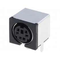 4850.2610; Socket; DIN mini; female; PIN: 6; shielded; THT; SCHURTER 4850.2610; Socket; DIN mini; female; PIN: 6; shielded; THT; SCHURTER
