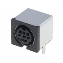 4850.2810; Socket; DIN mini; female; PIN: 8; shielded; THT; SCHURTER 4850.2810; Socket; DIN mini; female; PIN: 8; shielded; THT; SCHURTER