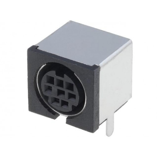 4850.2810; Socket; DIN mini; female; PIN: 8; shielded; THT; SCHURTER 4850.2810; Socket; DIN mini; female; PIN: 8; shielded; THT; SCHURTER