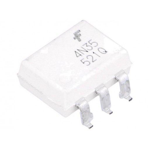 4N35SM; Optocoupler; SMD; Channels: 1; Out: transistor; Uinsul: 7.5kV; ON SEMICONDUCTOR (FAIRCHILD) 4N35SM; Optocoupler; SMD; Channels: 1; Out: transistor; Uinsul: 7.5kV; ON SEMICONDUCTOR (FAIRCHILD)