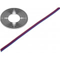 0240 029; Wire: ribbon; stranded; Cu; 4x0,124mm2; unshielded; PVC; red,blue; TECHNOKABEL 0240 029; Wire: ribbon; stranded; Cu; 4x0,124mm2; unshielded; PVC; red,blue; TECHNOKABEL