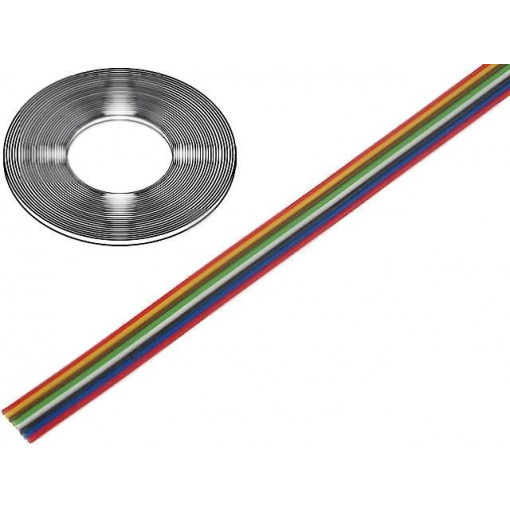 0240 036; Wire: ribbon; stranded; Cu; 8x0,124mm2; unshielded; PVC; 150V; 50m; TECHNOKABEL 0240 036; Wire: ribbon; stranded; Cu; 8x0,124mm2; unshielded; PVC; 150V; 50m; TECHNOKABEL