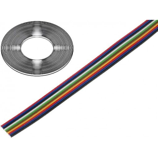 0240 039; Wire: ribbon; stranded; Cu; 10x0,124mm2; unshielded; PVC; 150V; 50m; TECHNOKABEL 0240 039; Wire: ribbon; stranded; Cu; 10x0,124mm2; unshielded; PVC; 150V; 50m; TECHNOKABEL