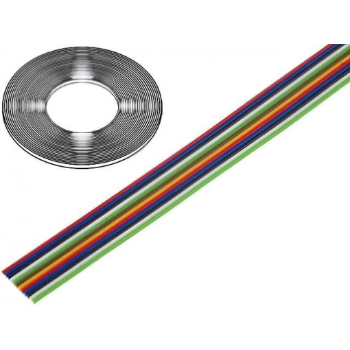 0240 041; Wire: ribbon; stranded; Cu; 12x0,124mm2; unshielded; PVC; 150V; 50m; TECHNOKABEL 0240 041; Wire: ribbon; stranded; Cu; 12x0,124mm2; unshielded; PVC; 150V; 50m; TECHNOKABEL