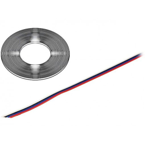 0240 043; Wire: ribbon; stranded; Cu; 4x0,22mm2; unshielded; PVC; 150V; 50m; TECHNOKABEL 0240 043; Wire: ribbon; stranded; Cu; 4x0,22mm2; unshielded; PVC; 150V; 50m; TECHNOKABEL