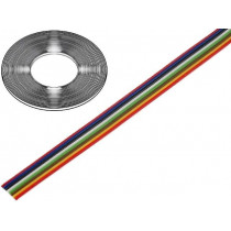 0240 048; Wire: ribbon; stranded; Cu; 8x0,22mm2; unshielded; PVC; 150V; 50m; TECHNOKABEL 0240 048; Wire: ribbon; stranded; Cu; 8x0,22mm2; unshielded; PVC; 150V; 50m; TECHNOKABEL