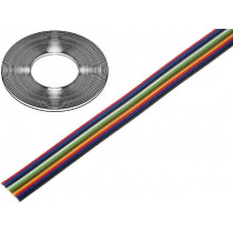0240 050; Wire: ribbon; stranded; Cu; 10x0,22mm2; unshielded; PVC; 150V; 50m; TECHNOKABEL 0240 050; Wire: ribbon; stranded; Cu; 10x0,22mm2; unshielded; PVC; 150V; 50m; TECHNOKABEL