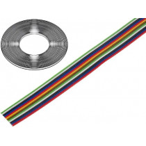 0240 053; Wire: ribbon; stranded; Cu; 12x0,22mm2; unshielded; PVC; 150V; 50m; TECHNOKABEL