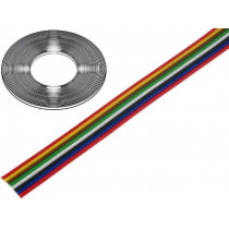 0240 009; Wire: ribbon; stranded; Cu; 8x0,35mm2; unshielded; PVC; 150V; 50m; TECHNOKABEL 0240 009; Wire: ribbon; stranded; Cu; 8x0,35mm2; unshielded; PVC; 150V; 50m; TECHNOKABEL
