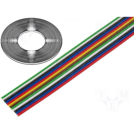 0240 013; Wire: ribbon; stranded; Cu; 12x0,35mm2; unshielded; PVC; 150V; 50m; TECHNOKABEL