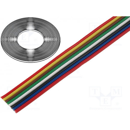 0240 016; Wire: ribbon; stranded; Cu; 4x0,5mm2; unshielded; PVC; 150V; 50m; TECHNOKABEL