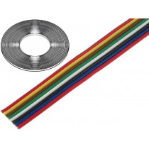 0240 018; Wire: ribbon; stranded; Cu; 8x0,5mm2; unshielded; PVC; 150V; 50m; TECHNOKABEL 0240 018; Wire: ribbon; stranded; Cu; 8x0,5mm2; unshielded; PVC; 150V; 50m; TECHNOKABEL