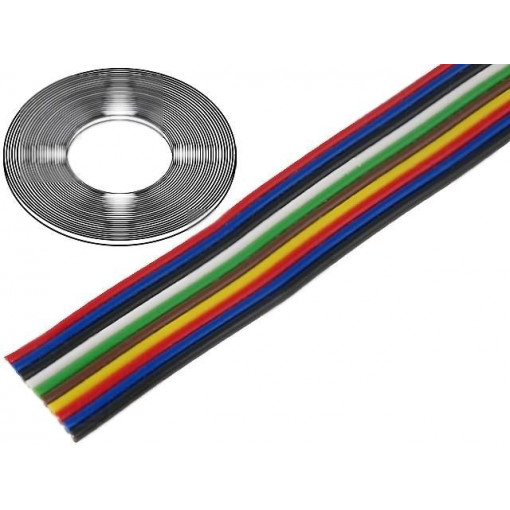 0240 019; Wire: ribbon; stranded; Cu; 10x0,5mm2; unshielded; PVC; 150V; 50m; TECHNOKABEL 0240 019; Wire: ribbon; stranded; Cu; 10x0,5mm2; unshielded; PVC; 150V; 50m; TECHNOKABEL
