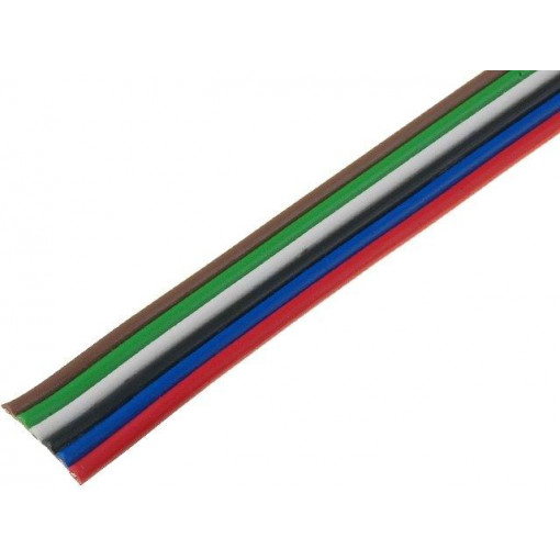 0240 022; Wire: ribbon; stranded; Cu; 6x0,75mm2; unshielded; PVC; 150V; 50m; TECHNOKABEL 0240 022; Wire: ribbon; stranded; Cu; 6x0,75mm2; unshielded; PVC; 150V; 50m; TECHNOKABEL