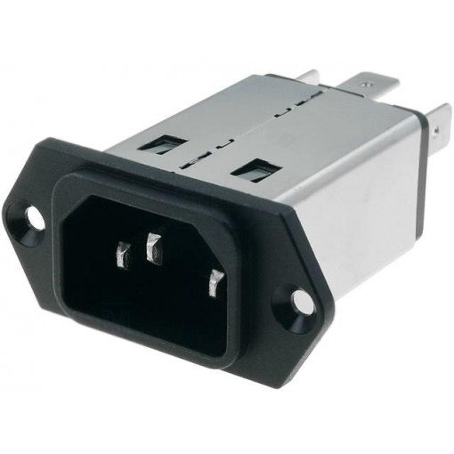 5110.0633.1; Connector: AC supply; socket; male; 6A; 250VAC; IEC 60320; -25÷85°C; SCHURTER