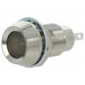 512-501-21; Indicator: LED; recessed; 12VDC; Cutout: Ø12.7mm; IP67; brass; MARL