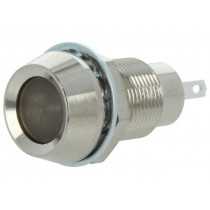 512-501-21; Indicator: LED; recessed; 12VDC; Cutout: Ø12.7mm; IP67; brass; MARL