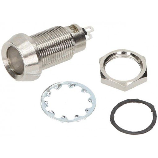 512-532-23; Indicator: LED; recessed; 28VDC; Cutout: Ø12.7mm; IP67; brass; MARL