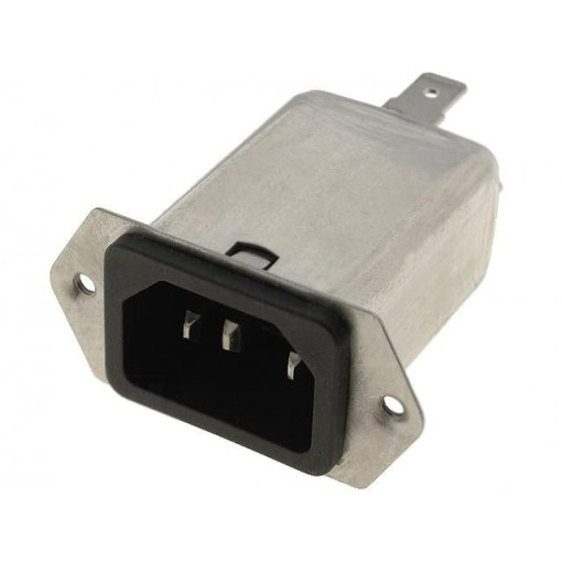 5120.1007.0; Connector: AC supply; socket; male; 15A; 250VAC; IEC 60320; 0.1mH; SCHURTER