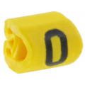 515-01604; Markers for cables and wires; Label symbol: 0; 1÷3mm; PVC; yellow; HELLERMANNTYTON