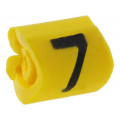515-01674; Markers for cables and wires; Label symbol: 7; 1÷3mm; PVC; yellow; HELLERMANNTYTON