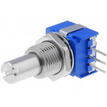 51AAA-B28-A15L; Potentiometer: shaft; THT; 1W; 10kΩ; ±10%; 290°; for PCB; linear; BOURNS