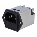 5200.0423.1; Connector: AC supply; socket; male; 4A; 250VAC; IEC 60320; 1.6mH; SCHURTER