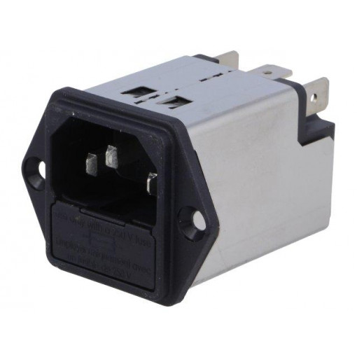 5200.0423.1; Connector: AC supply; socket; male; 4A; 250VAC; IEC 60320; 1.6mH; SCHURTER