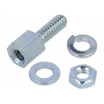 5205817-4; Set of screws for D-Sub; Thread len: 7.9mm; Thread: UNC4-40; TE Connectivity