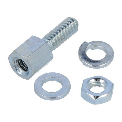 5205817-4; Set of screws for D-Sub; Thread len: 7.9mm; Thread: UNC4-40; TE Connectivity